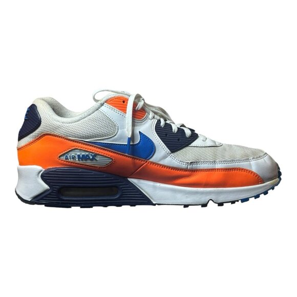 Nike Air Max Essential 90 Sneakers White Orange Blue Mens Size 14 AJ1285-104 main image 3